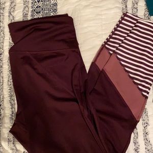 Joy lab large purple/red leggings